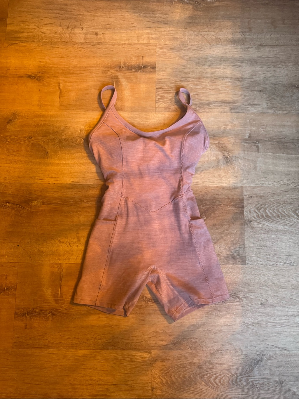 Pink One-Piece Workout Romper